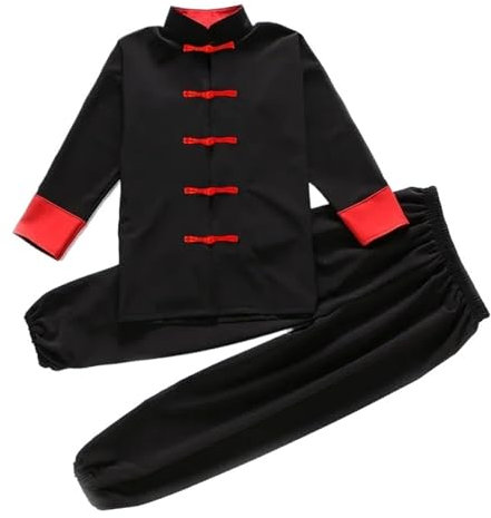 WJIAYAO Uniforme Kung Fu Abbigliamento Tradizionale Uniforme Kung Fu for Ragazzi e Ragazze Costume Wushu Top Pantaloni Completo Completo Tai Chi Folk Stage Outfit(Style 5,130 120-130cm)