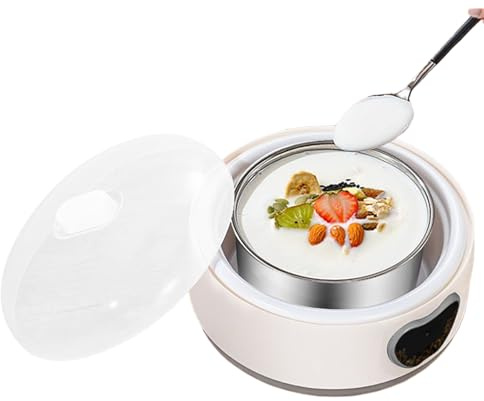 kaiop Yogurtiera - Controllo Temperatura Regolabile 1,2L Elettrodomestici Da Cucina | Yogurtiera Elettrica Portatile | Per Casa Colazione Spuntini Alimentazione Famiglia Frutta E
