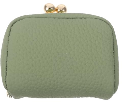 WATIIFUFU Mini Joyero de Viaje con Cierre de Beso de Cuero Genuino Compartimentos Múltiples y Protección Robusta para Organizar Accesorios en Salidas Diarias