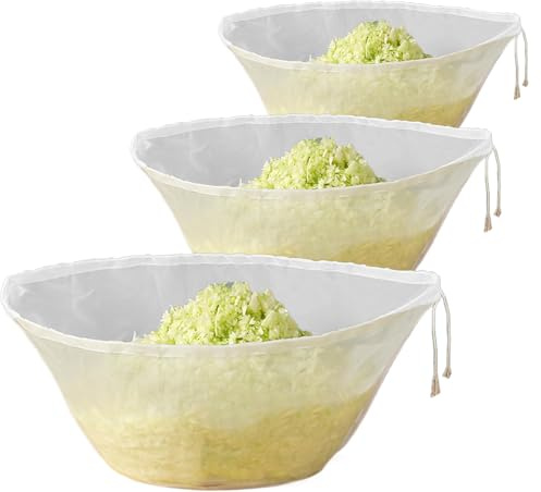 Per filtrare – riutilizzabile a maglia fine efficiente – con cordino in nylon fine per filtro a freddo, sacchetti per noci per latte di e soia – per bevande, caffè, tè e