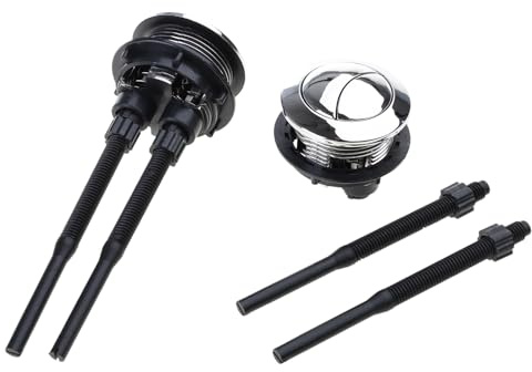 Repuesto de botón de descarga de inodoro de 38 mm, diseño redondo de doble función, instalación simple para baños domésticos, fácil de instalar