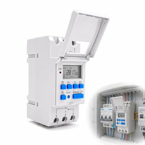 Temporizador Digital Programable 220V Interruptor Temporizador Carril DIN