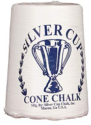 Silver Cup Billiard/Pool Cone Chalk, White