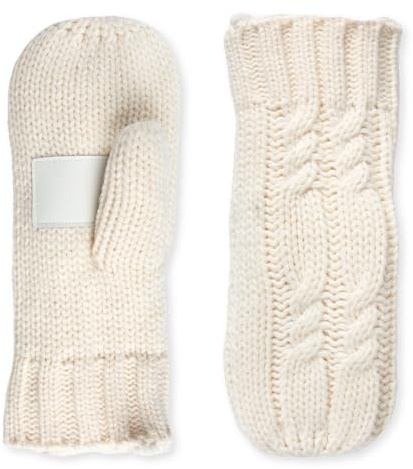 isotoner Women's Chunky Cable Knit Cold Weather Mittens with Warm, Soft Lining