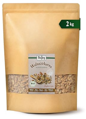 Biojoy Nueces Peladas Ecológicas (2 kg Octavos), crudas y sin aditivos (Juglans regia)