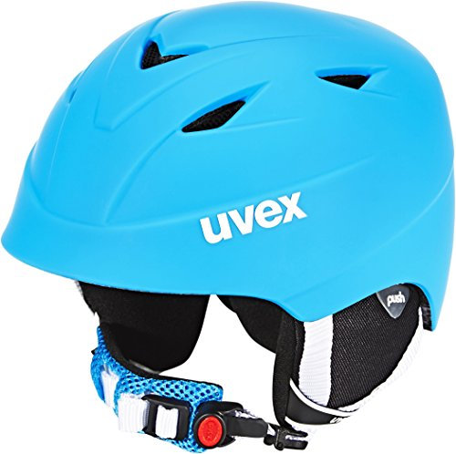 Uvex Kinder Airwing 2 Pro Skihelm, LiteBlue-White mat, 48-52 cm