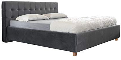 ES Design 08 Polsterbett Lion mit 5 Jahren Garantie, EIN hochwertiges Bett, Lattenrost und Stauraum (200 x 200 cm)