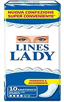 LINES LADY ASSORBENTI ANATOMICO x 9 PEZZI