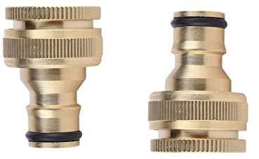 2 StüCk Anschluss FüR Gartenschlauch, Anschluss FüR Wasserschlauch, Messing Schlauchanschluss, Gartenschlauchanschluss, Garten Schlauch Hahn Anschluss FüR KüChenarmatur Wasserhahn Und GartenschläUche