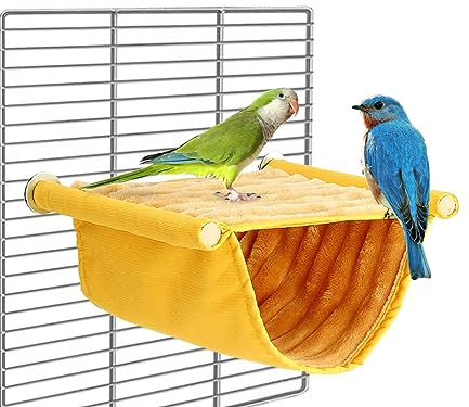 Kellegour Hamac pour Oiseaux,Hamac à Oiseaux pour Perroquet,Perroquet Hamac,Nid Perruche Hamac,Tente de Cage Suspendue,pour Agaves,Perroquets,Canaris,Hamsters,Chinchillas,Moineaux,Cobayes