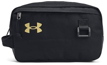 Under Armour Contiene Bolsa de Inodoro Unisex, Color Negro, Talla única, Negro/Oro Metálico, One Size