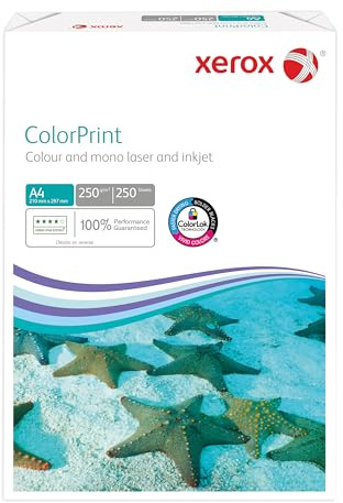 Xerox Colorprint 003R95414 Lot de 250 feuilles de papier pour imprimante laser couleur, blanc, 250 g/m², format A4, FSC Mix Credit, 1 paquet (250 feuilles)