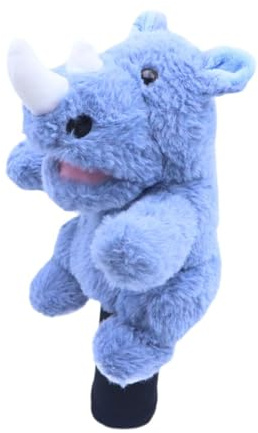 Colcolo Soft Plush Golf Wood Driver Headcover Golf Equipment Novelty Portable Transport Protect Club Head Cover for Practice Adults - Rhino