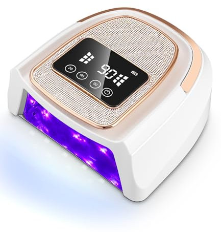 Nagel UV Lampe,für Gelnägel,für Gelpolitur Härtungslichtmaschine,LED UV Lampe Nägel für Fingernagel,Zehennagel,mit 4 Timer,mit Automatischem Sensor und LCD Display für Heim und Nagelstudio