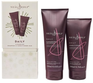Neal & Wolf Daily Cleansing Shampoo & Conditioner Gift Set, All Hair Types, 250ml/200ml