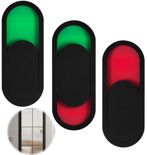 3 pcs panneaux de porte coulissante, ouverts, avec curseur, autocollant, avec curseur, veuillez ne pas déranger pour salle de bain, bureau, maison