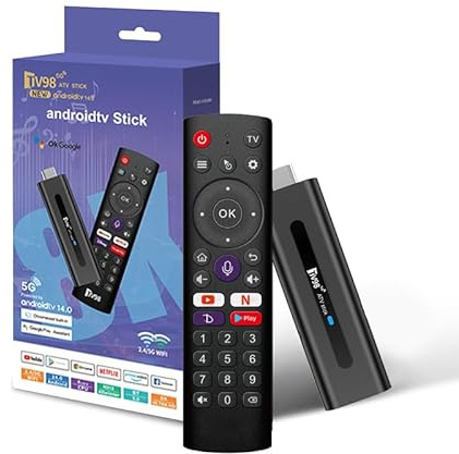 Android TV Stick 2GB+16GB H313 Quad-Core 64bit WiFi6 Dual WiFi 2.4G/5G 4K HDR10+ Ultra USB HD Smart TV Stick