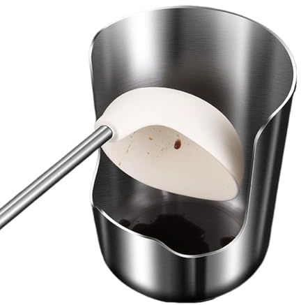 Poggiamestolo – Supporto per coperchio pentola da 18 cm, 2 in 1, in acciaio , , organizer in metallo resistente al calore, per banconi, forno, cucina, per