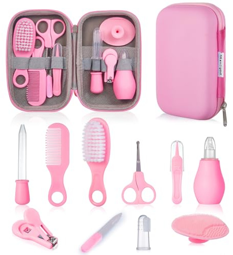 Lullu Set Cuidado Bebe Recien Nacido, Cosas Neceser para Bebes Recien | Set Higiene Bebe, Manicura Corta uñas Bebe, Aseo Baño Accesorios Productos Bebe, Lista Nacimiento