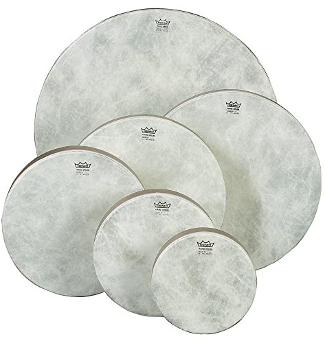 Remo World Percussion - Frame Drum Pretuned - 10 x 2 - Acousticon Kessel, Fiberskyn 3 Fell, Walnut Finish - HD-8510-00