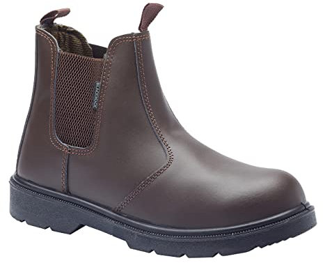 Blackrock Sicherheitsstiefel mit Stahlkappe und Zwischensohle, Braun