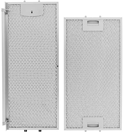 AllSpares Metall-Fettfilter (2 St.) für Dunstabzugshauben geeignet für Bosch Siemens Neff Constructa Balay 434105-434107 | 358x265x8mm