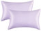 Bedsure Satin Pillowcase for Hair - Similar to Silk Pillowcase, Cooling Pillow Cases 2 Pack with Envelope Closure, Gifts for Women, Queen & Standard Size 50x75 cm, Misty Lilac Purple
