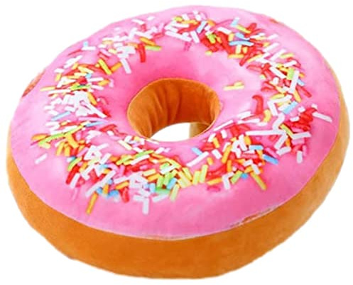 Peluche ciambella, 40 cm cuscino peluche ciambella, peluche morbido ciambella, cuscini decorativi per divano letto sedia, ciambella peluche per dormire abbracciato, regalo per bambini e adulti