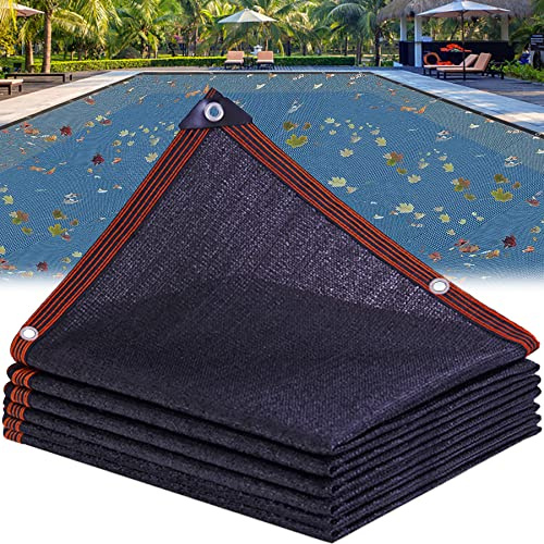 Couverture Filet de Feuille pour Piscine, Bâche Protection Piscines Hors-Sol, Couverture Volet Piscine, Filet Protection Piscine pour Bloquer Feuilles Mortes et Débris(Size:2×4m(6.5×13ft))