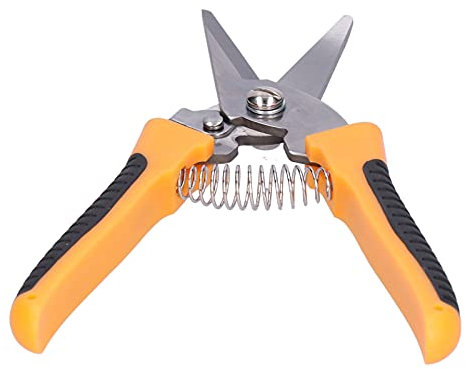 Tijeras de Jardinería, Tijeras de Podar de Acero Inoxidable para Cortar Cartón para Cables Planos y Plásticos para Placas Finas de Metal para Cuero