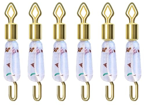 Clips de Pesca, Swivels Doble 6X Silicone Interlock Leader Lure Conector