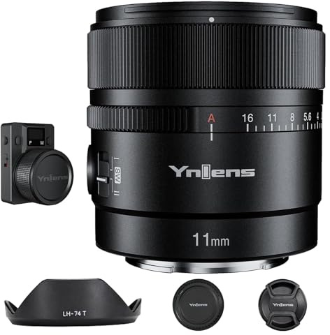 YONGNUO YNLENS YN11MM F1.8S w/Remote Controller for Sony 11mm F1.8 Large Aperture Prime Lens Auto Focus APS-C Frame Ultra Wide Angle Lens for Sony E Mount Mirrorless Cameras