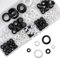 Litorange 8 Sizes 180 Pcs Rubber Grommet Assortment Kit, Ideal for Automotive, Motorcycle, PC Hardware/Piano Repair, Electronic Equipment, Motorcycle and Electric Box