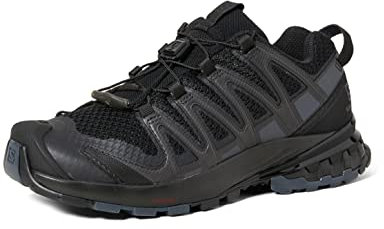 Salomon XA Pro 3D V8 Damen Trailrunning-Schuhe, Schwarz (Black/Phantom/Ebony), 38 2/3 EU
