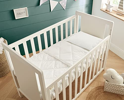 DODO | Almohada Infantil de algodón Suave 40 x 60 | Confort Esponjoso | Almohada bebé y niño | Suave y Transpirable | Fabricado en Francia | Lavable a máquina a 40 °C