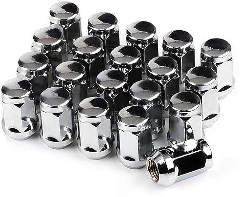 20 Radmuttern Geschlossen Kegelbund 60° M12 x 1,5 Kompatibel mit Ford, Chrysler, Toyota, Hyundai, Kia, Honda, Mazda