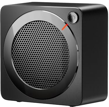 GAIATOP Space Heater, 500W Energy Efficient Space Heaters for Indoor Use, PTC Ceramic Fast Heating Electric Desk Heater, Overheating & 45°Tip-Over Protection Portable Mini Heater for Office Home Black