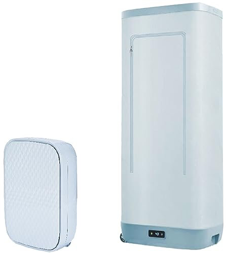 Gvqng Macchina da Stiro Automatica, Asciugatrice Pieghevole, Igienizza E Asciuga I Vestiti, Pressa A Vapore Macchina da Stiro, Asciugatrice Portatile, Risultati da 10 Minuti,Light Blue
