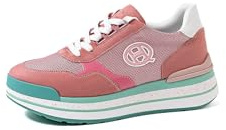 QUEEN HELENA Sneakers Casual con Plateau Scarpe da Ginnastica Comode Leggere Donna X30-18