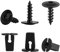 90 STK Karosserieschrauben, M5x16 mm Blechschrauben Selbstschneidende Schrauben Edelstahl, Flachkopfschrauben, TORX Schrauben Schwarz, Blechschrauben Sortiment für Auto Kfz Schrauben, mit 90 Basis
