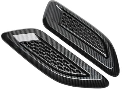Compatibile Con Ford Per Mustang 2 Pezzi Cofano Aspirazione Aspirazione Aria Cofano Scoop Prese D'aria Copertura Decorativa Cofano Vent Auto Hood Vent Griglia Cofano Presa