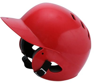 Oshhni Casco de béisbol para niños Choque Absorbente de softbol Casco de softbol para al Aire Libre Torneo de niñas niñas Adolescentes, Rojo