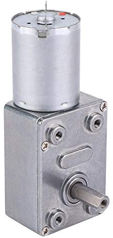 Xiuganpo Motoriduttore a Vite Senza Fine con Riduzione della velocità CC Ad Alta Torsione 24 V per Cappe da Cucina, Macchine per la Nidificazione, Apparecchiature per L'intrattenimento (24 V, 30
