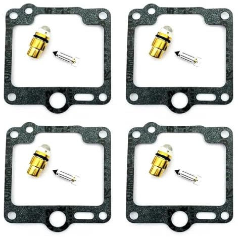Motorcykelförgasare Flytande Nål Säte Ventilpackning Gummidelar Reparationssats För Yamaha XJR1200 1994-1998 XJR 1200