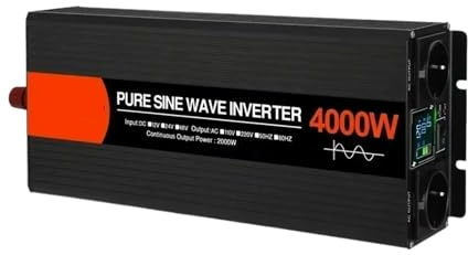 Inverter di potenza, Convertitori di potenza inverter solare a onda sinusoidale pura da 4000 W CC 12 V 24 V 48 V a CA 220 50 Hz 60 Hz(24V,50Hz)