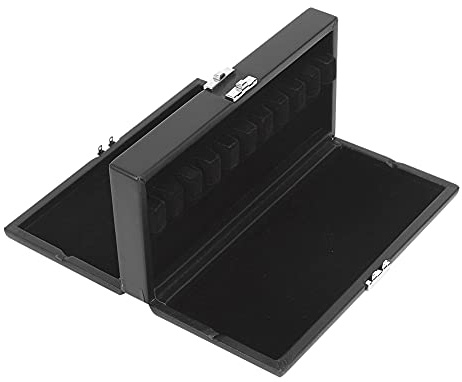 VGEBY Estuche de Madera para Cañas de Fagot, Caja de Almacenamiento de 2 Capas con Capacidad para 20 Cañas con Orificios de Ventilación y Ranuras de Franela Suave, para Protección a