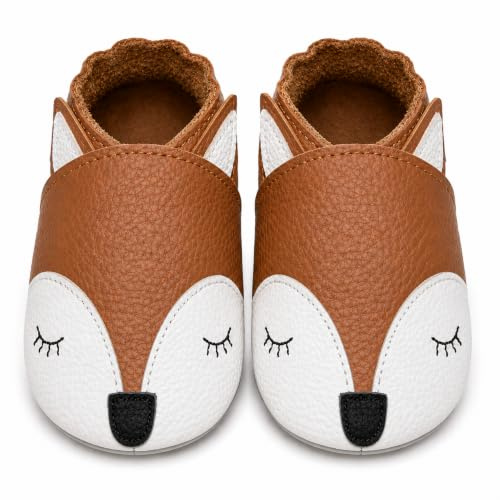 YIHAKIDS Chaussures Bébé Filles Garçons | Cuir Souple Bébé Enfant Chaussons Cuir Doux Chaussures Fille Garçon Premiers Pas 0-6 Mois - 2Ans