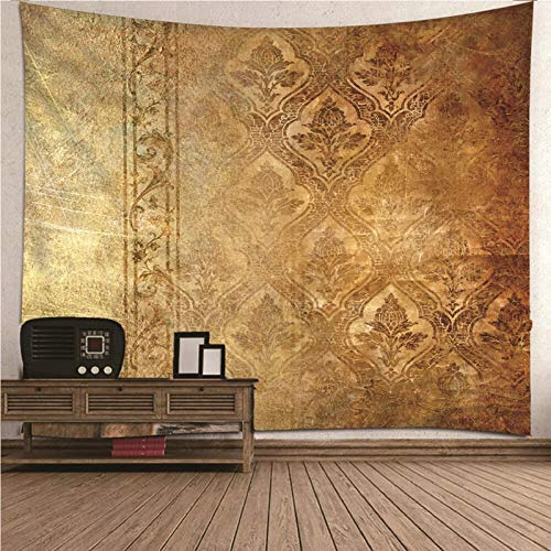 Bishilin Tapiz Pared Decoracion Amarillo, Wall Hanging Tapestry Tapiz Tela Pared de Hogar, Sofá- 210x140CM