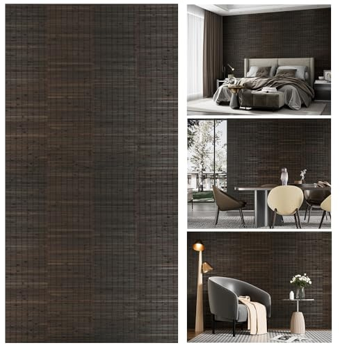 SINGULARWOOD Bamboo Wall Paneling for Home Decor, Wainscoting and Ceiling Covering - 47.2x11.8 in (4 Pack)