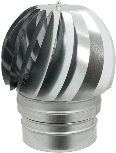 CRISCUOLO Brico Store Fumaiolo comignolo Girevole zincato Base Tonda con Attacco femm (150)